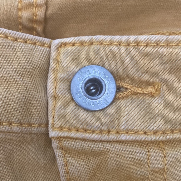 Ella Moss Distressed High Rise Skinny Ankle Size 28 in Mustard/Yellow/Citrus - Picture 8 of 12